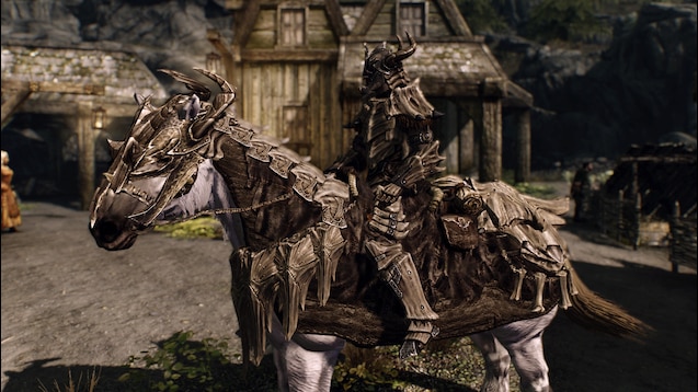 skyrim armored horses mod