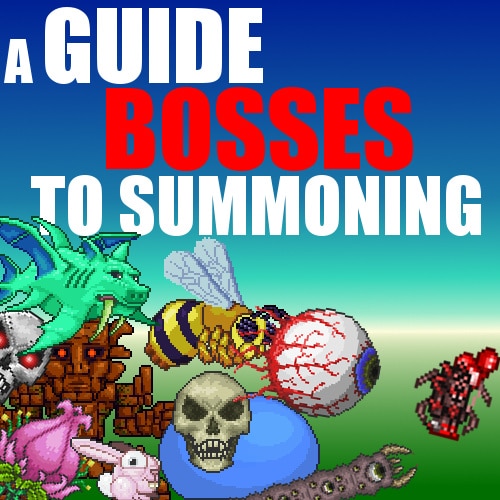 TERRARIA BOSSES AND HOW TO SUMMON Flashcards