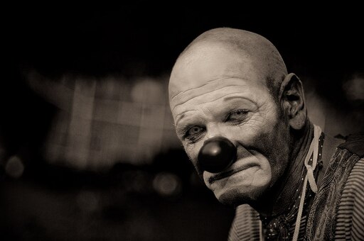 Клоун черно белое фото Клоун черно белое фото