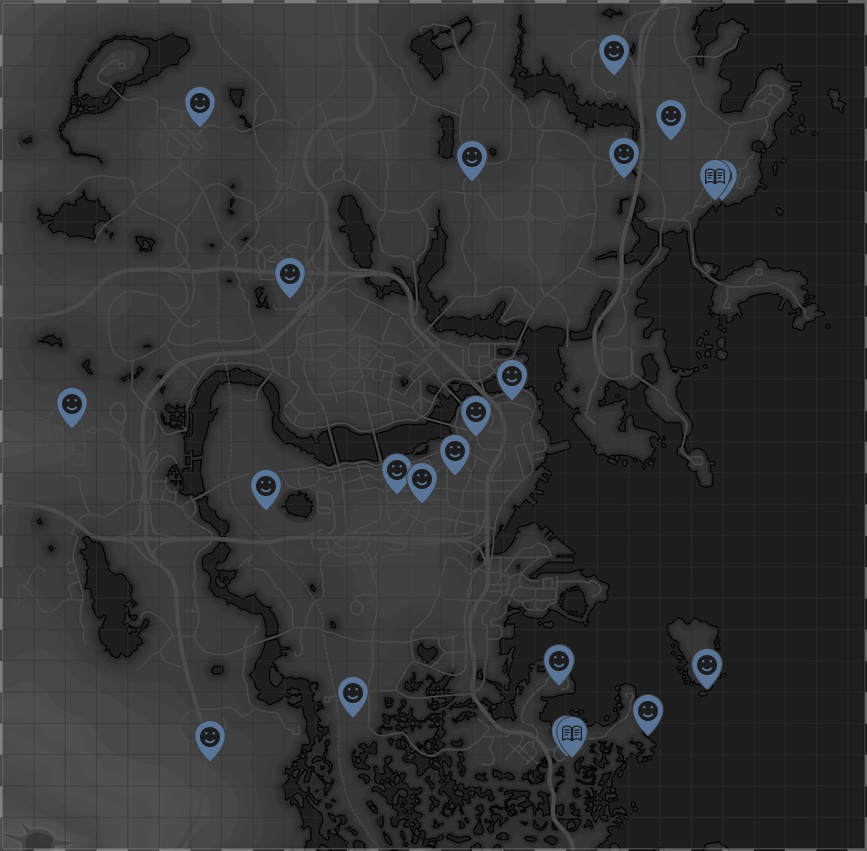 Fallout 4 карта светящегося моря с локациями