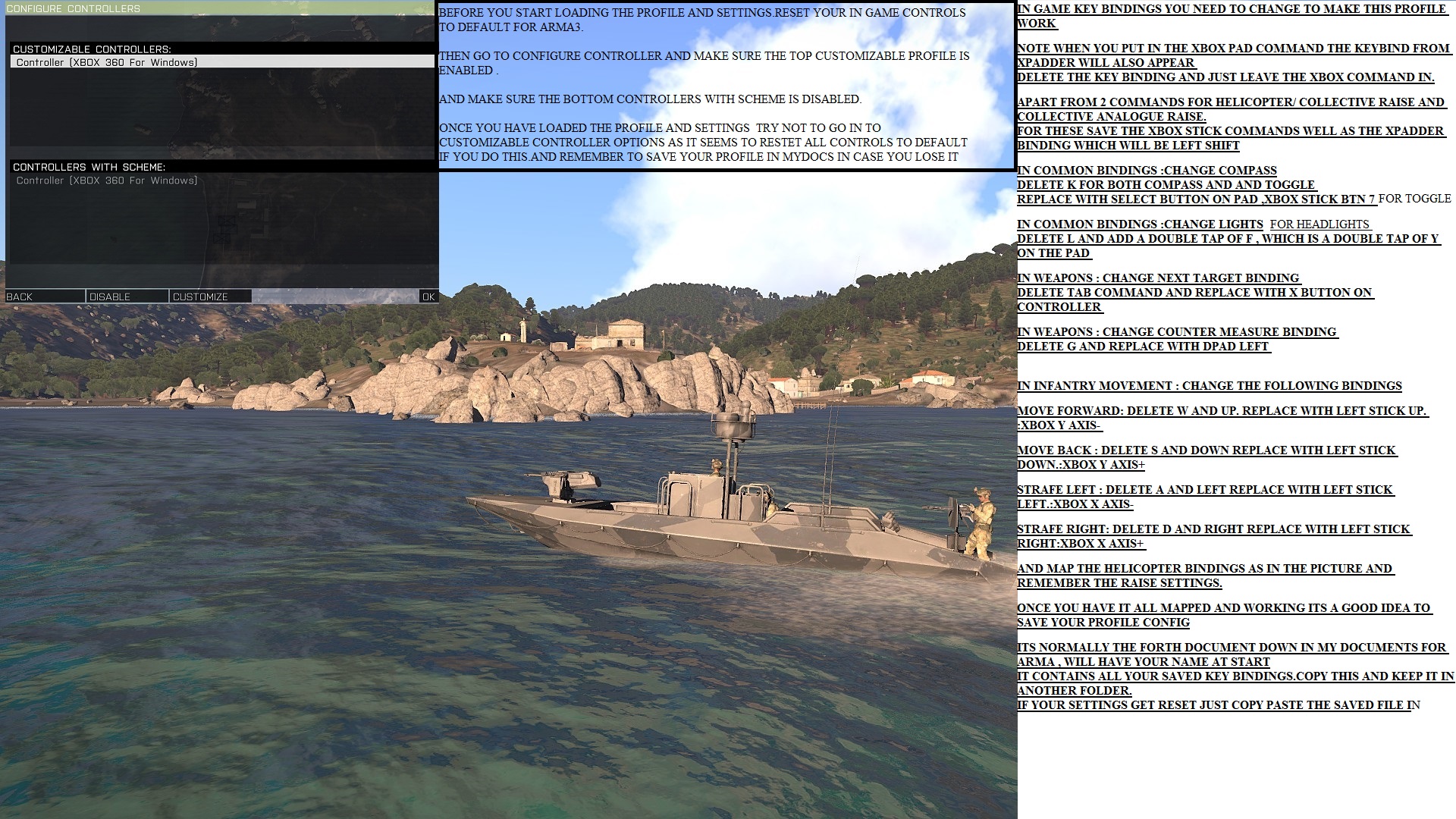 Xbox One Controller Mapping (Xpadder) - ARMA 3 - GENERAL - Bohemia