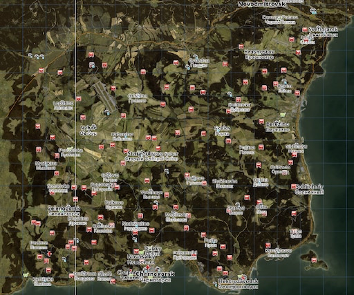 Сообщество Steam :: Руководство :: DayZ Map