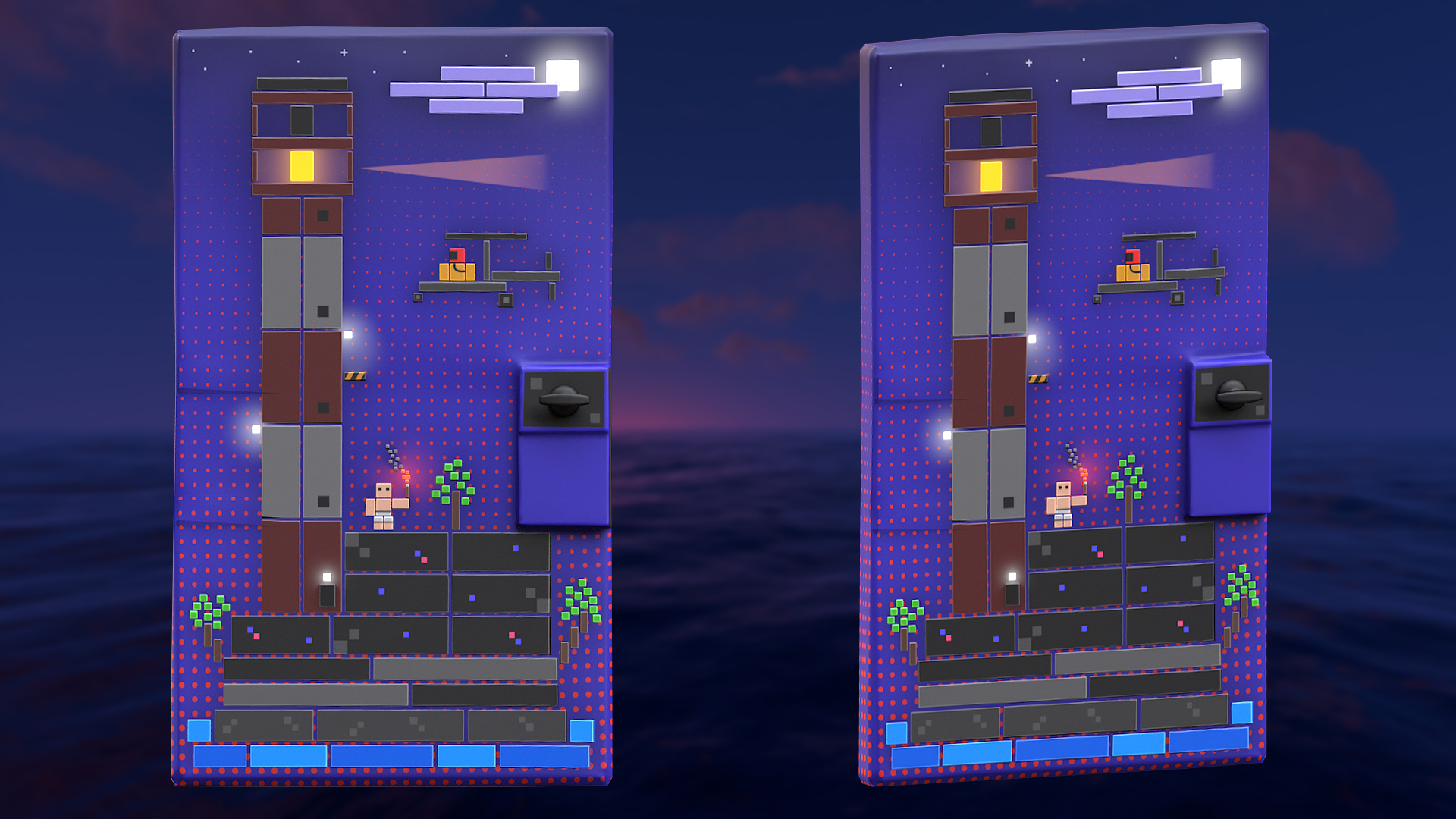 Blocky Lighthouse Door screenshot 1