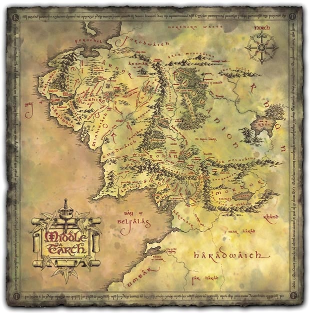 middle earth full map