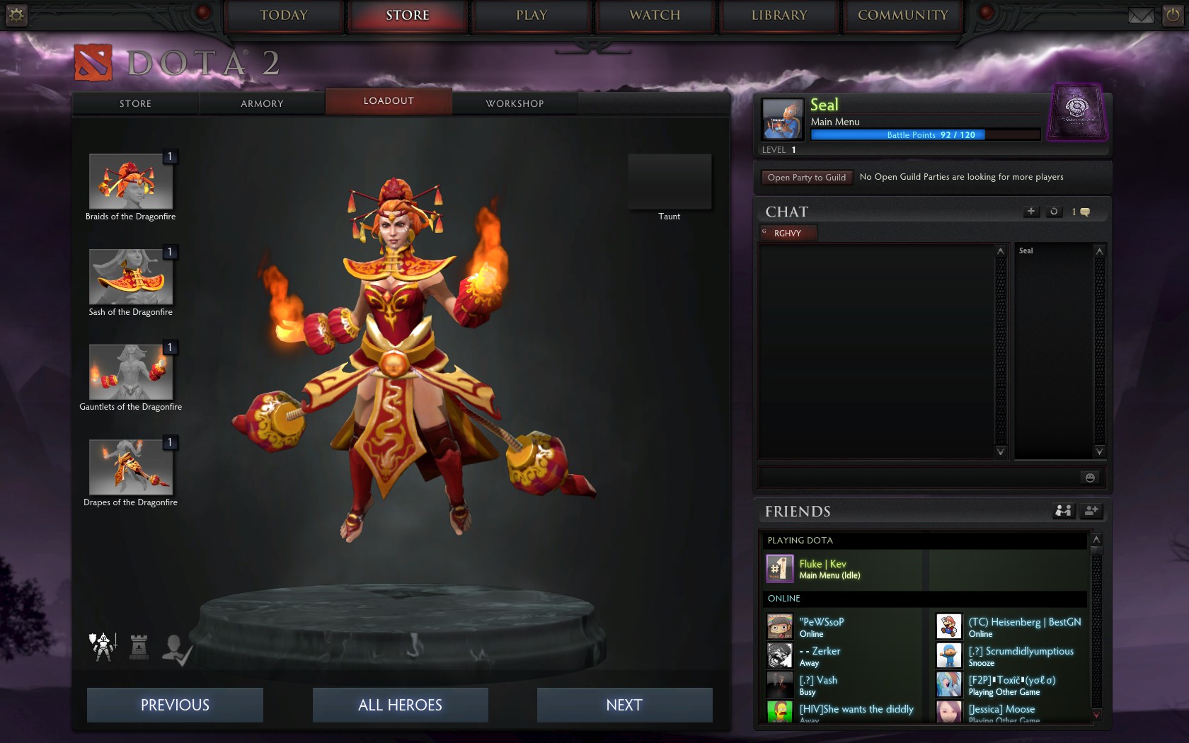 Steam Community Screenshot Dragonfire Set For Lina