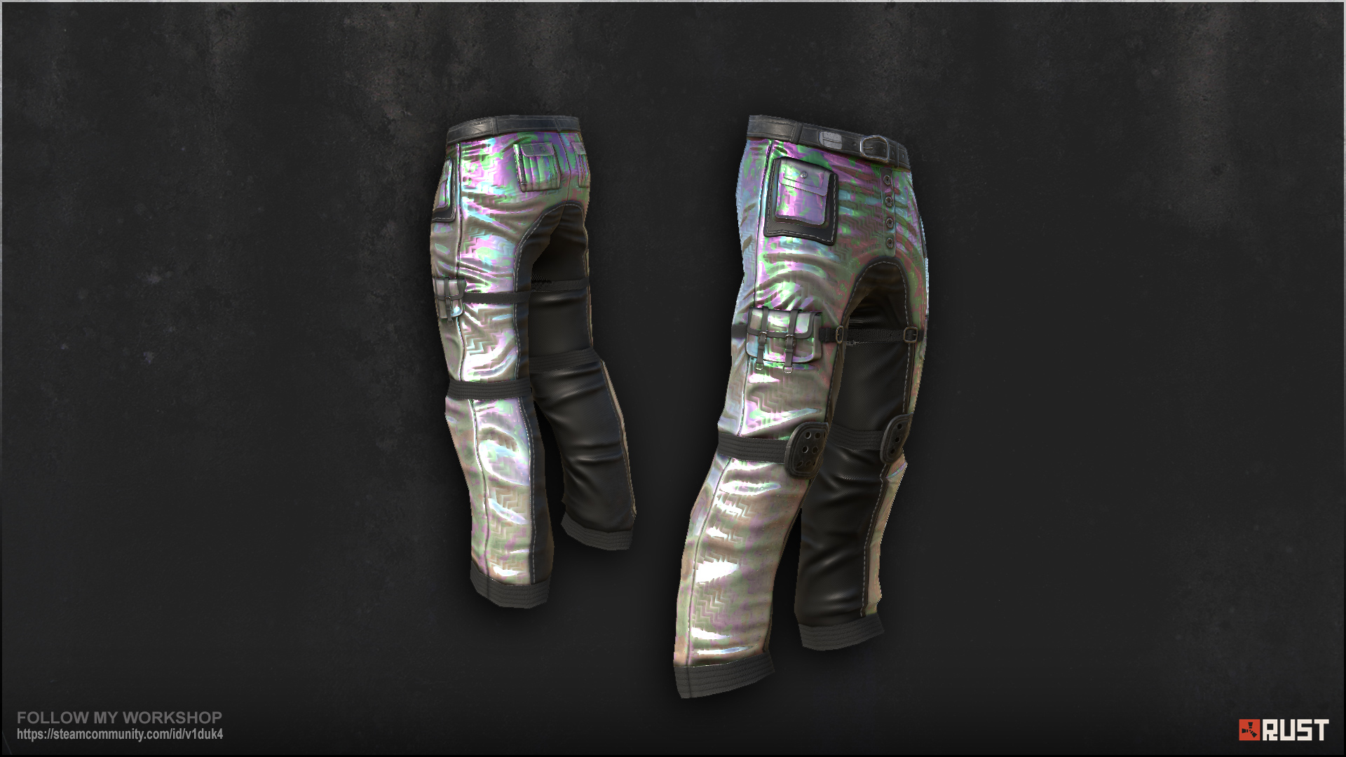 White Holographic Pants screenshot 1