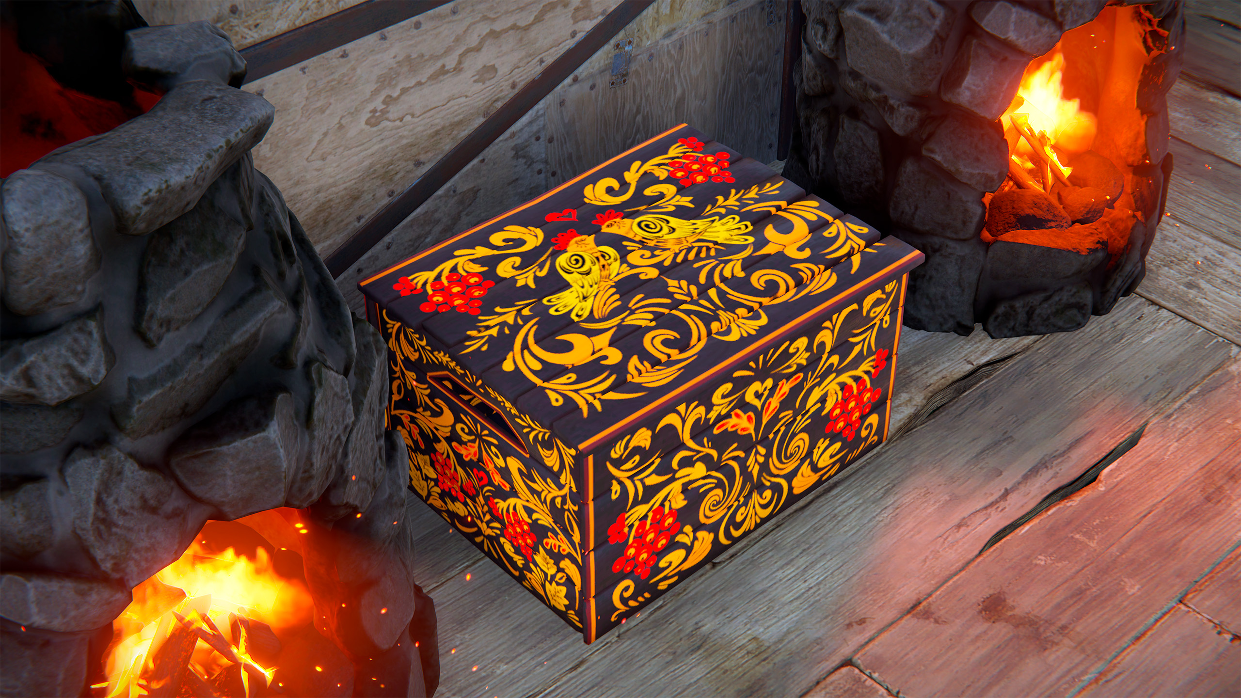 Khokhloma Small Box thumbnail 3