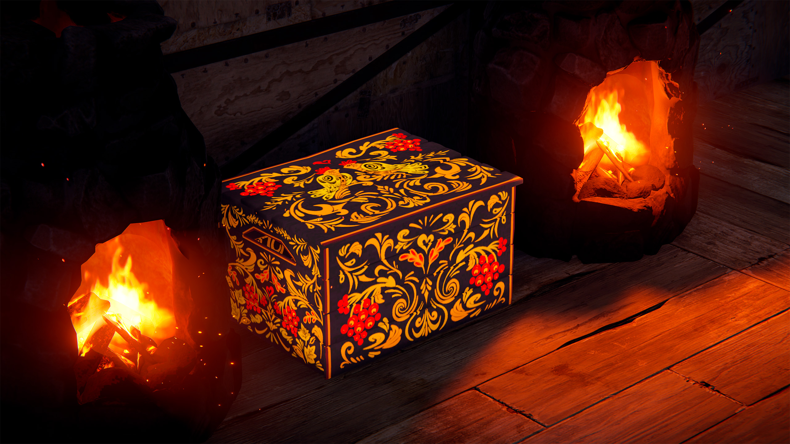 Khokhloma Small Box thumbnail 5