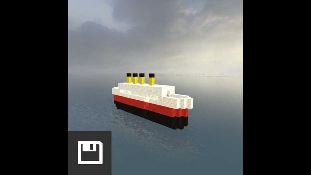 Steam Workshop::Titanic made out of minecraft blocks