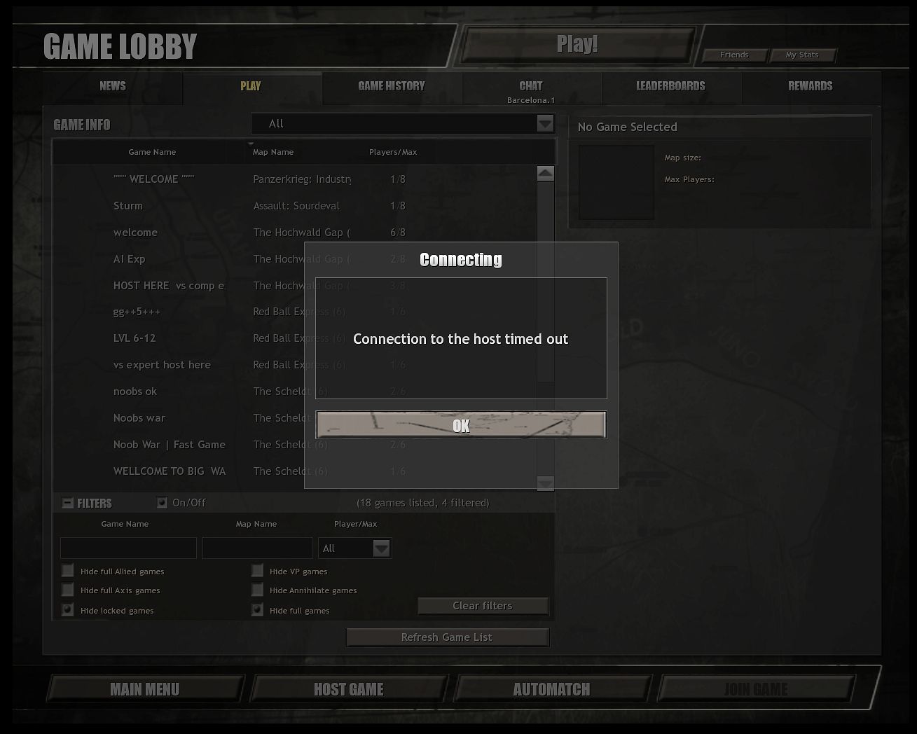 Company of heroes 2 matchmaking not working