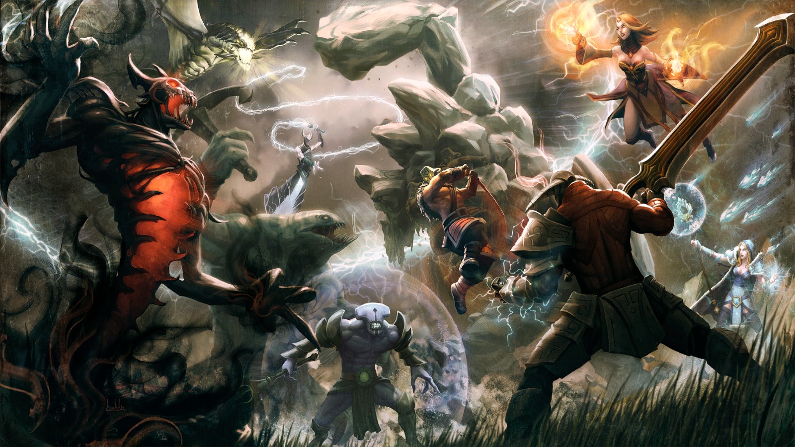 Красивые загрузочные экраны dota 2. Dota 2. Битва дота 2 арт. Дота 2 битва герои. Dota 2 Fight Art
