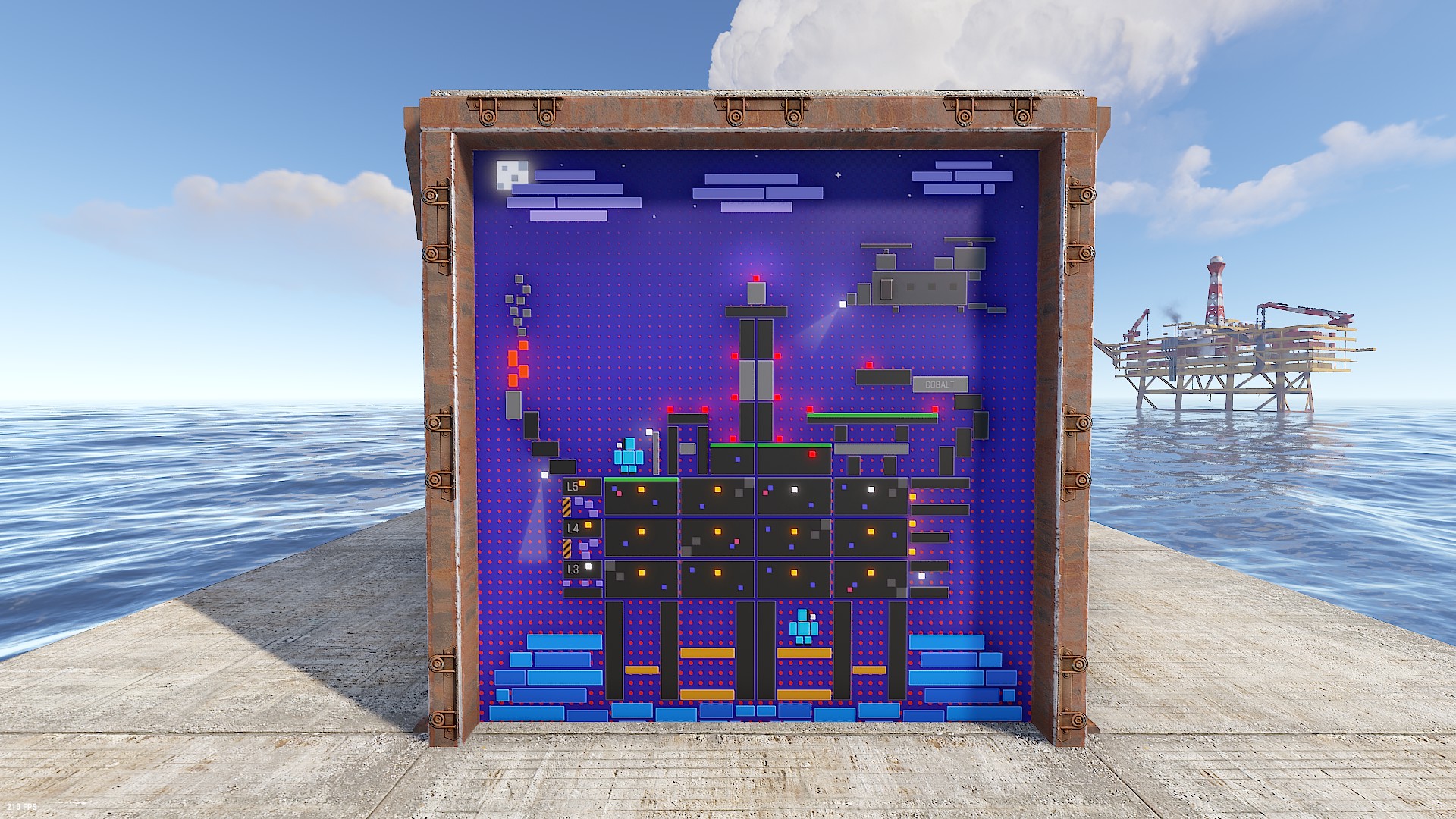 Blocky Rig Garage Door thumbnail 4