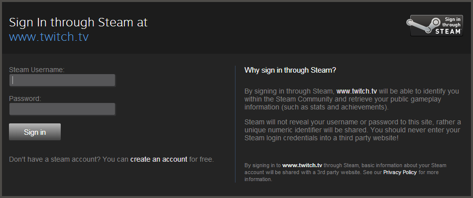 Can't link my steam account