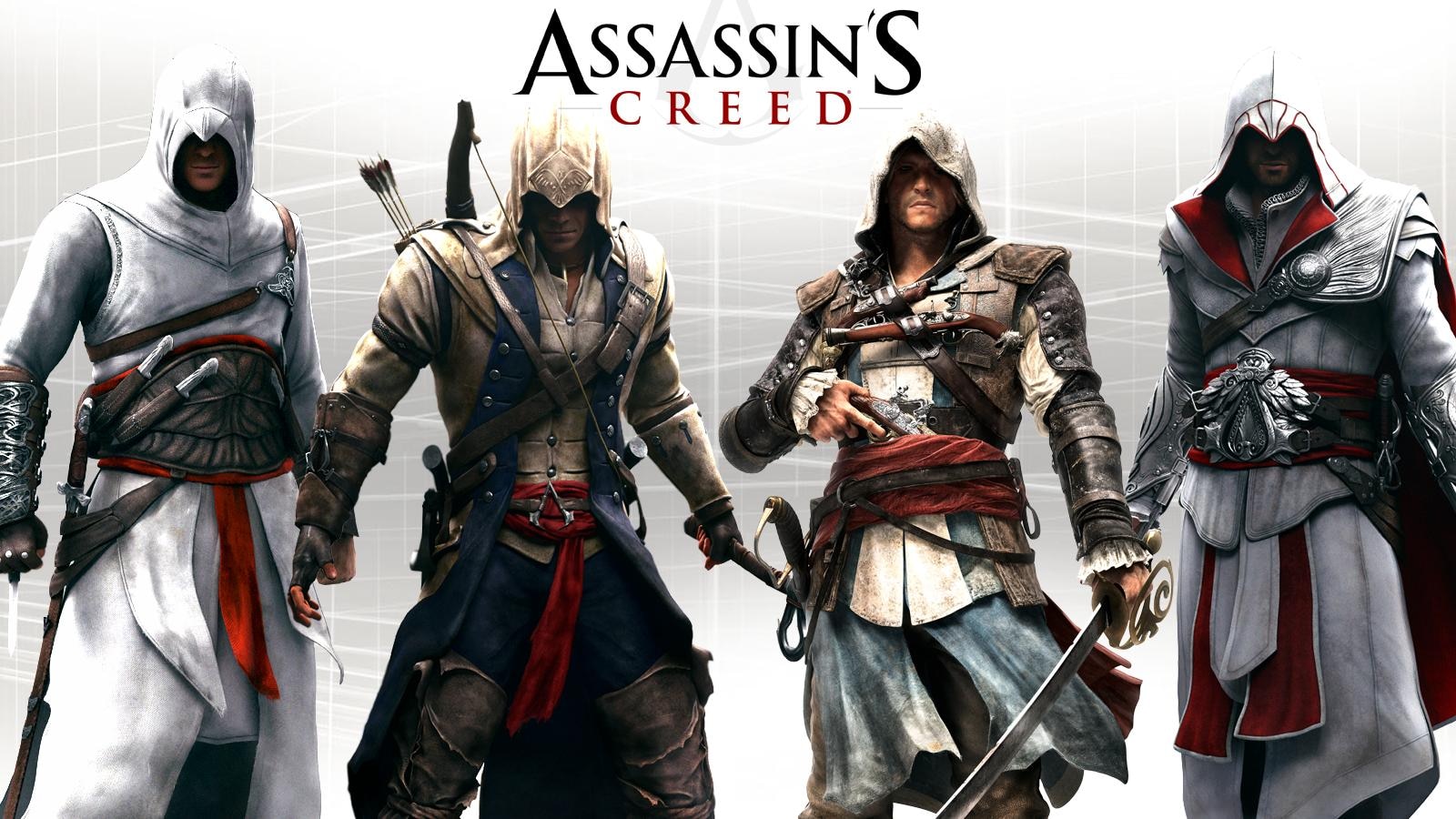 Assassin s лучшие части. Assassins Creed Эцио Альтаир Коннор. Ассасин Крид 1 Альтаир. Ассасин Крид 2000.