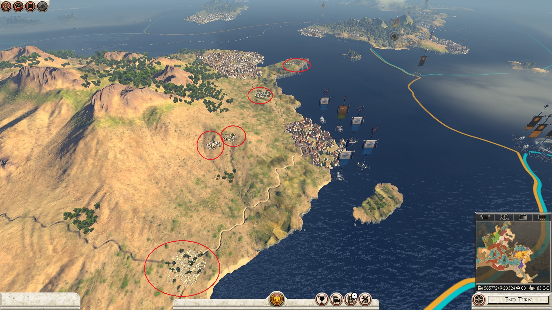 Rome 2 Total War Campaign Map