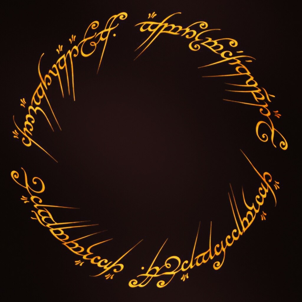 Надпись на кольце всевластия на эльфийском