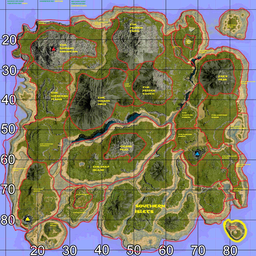 √70以上 ark the island map locations 198522-Ark the island map thylacoleo