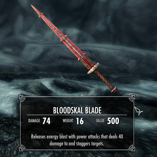 Skyrim bloodskal blade enchantment mod 2