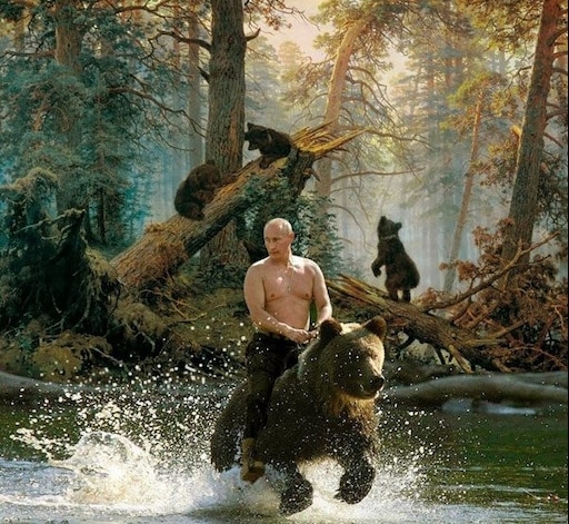 Путин на медведе фото Путин на медведе фото