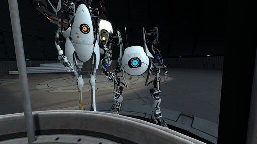 Portal 2 уровень с роботами фото 31