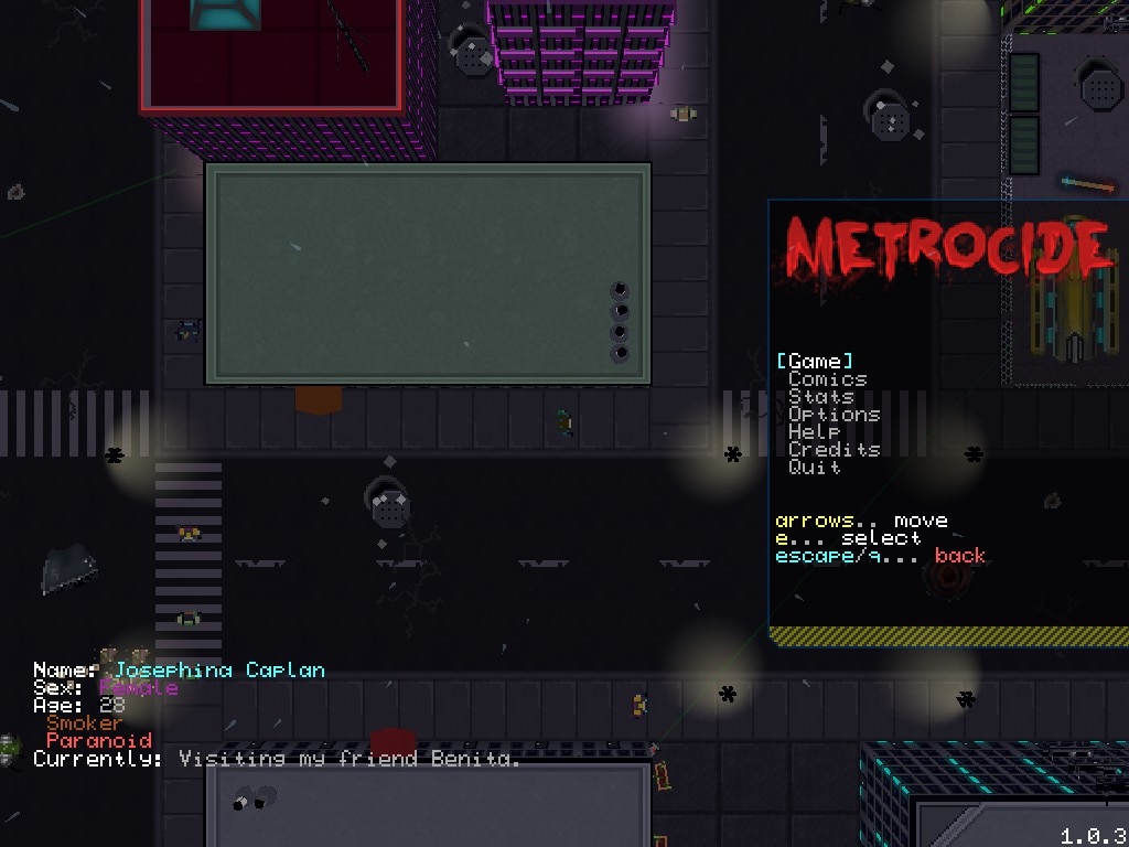 Steam Community Screenshot Metrocide タイトル ジャンル 見下ろし型クライムアクションゲーム 兎に角先立つモノが無く 直ぐに警察に射殺されてしまいます 銃を撃つため時間も厳しい