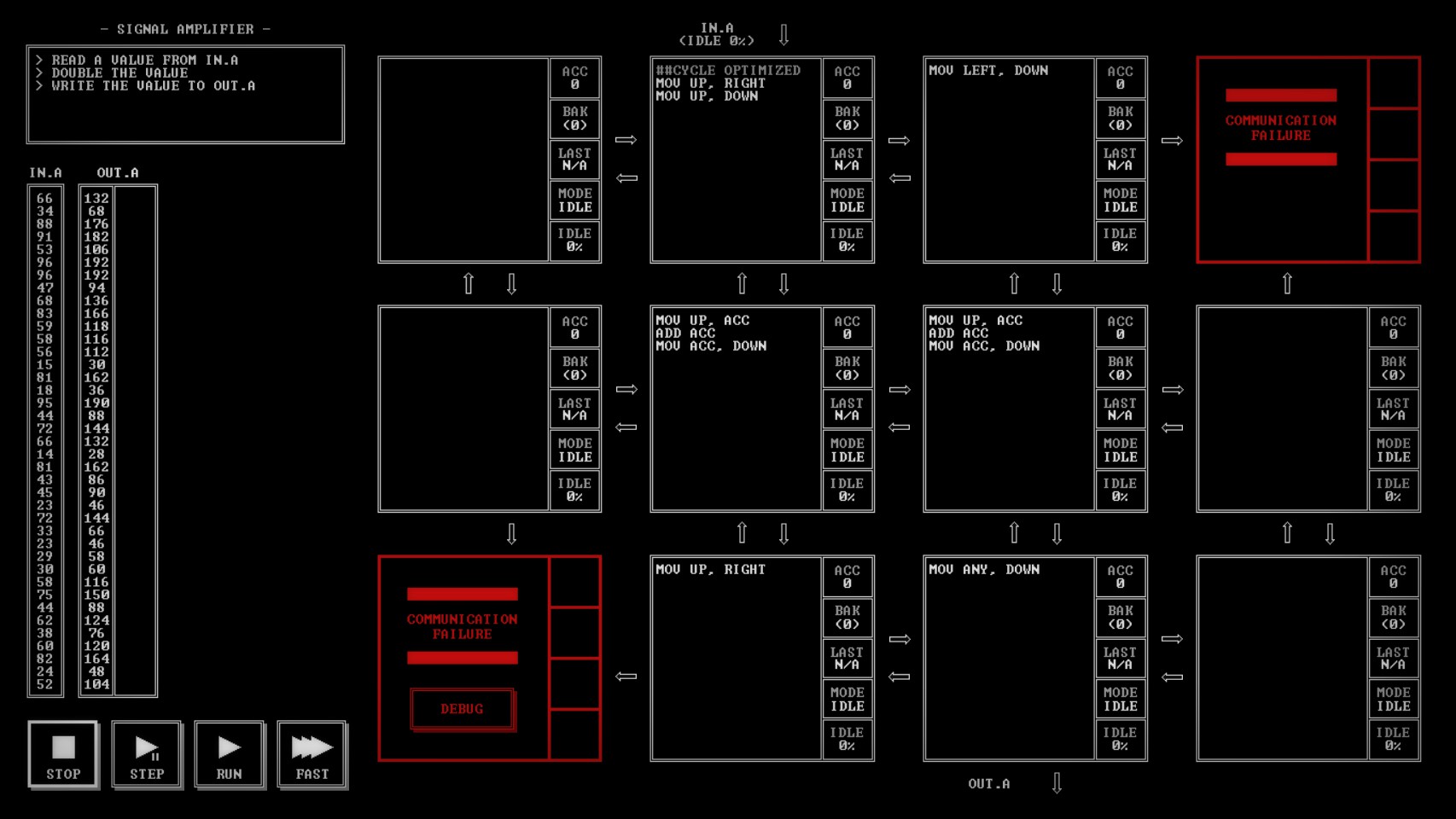 TIS-100 Puzzle