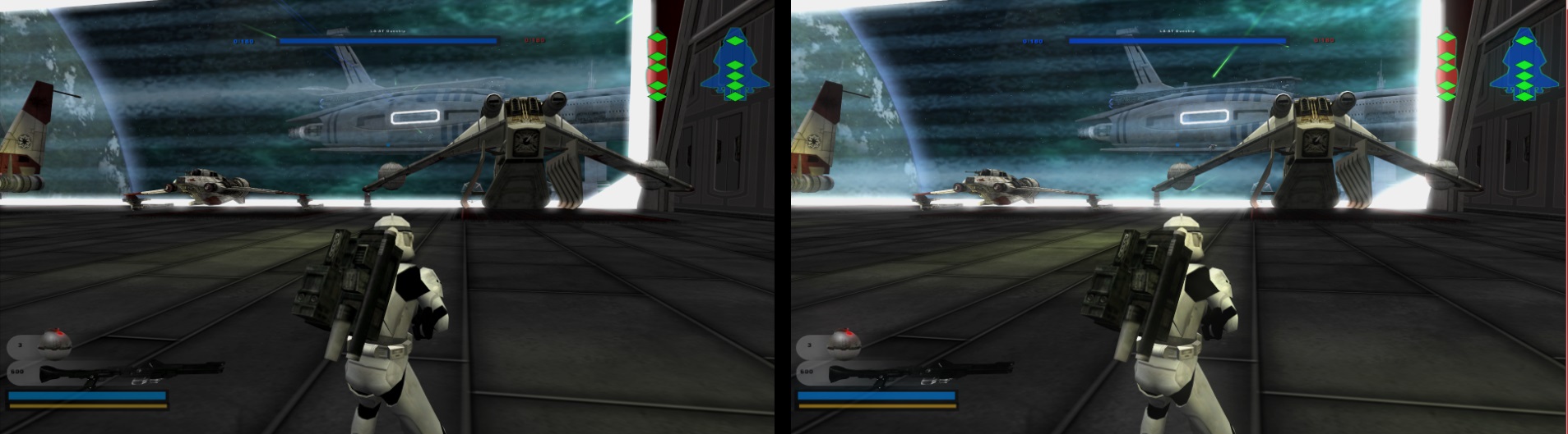 Someone made an assault on Theed mod for Battlefront II 2005. Here's a  comparison between it and the 2017 Battlefront II beta. : r/ StarWarsBattlefront