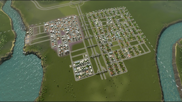 Quarter City  Cities: Skylines Easy Layout in 2 Hours (Timelapse