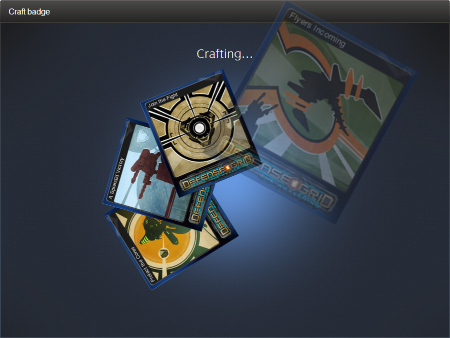 How to craft foil badges for Steam 