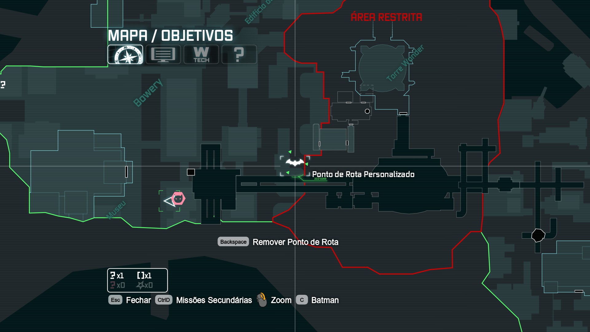 Batman Arkham City Identity Theft Map