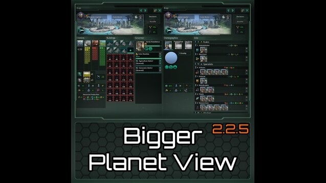 Steam ワークショップ Bigger Planet View For 2 2 5