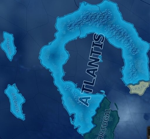 atlantis continent map