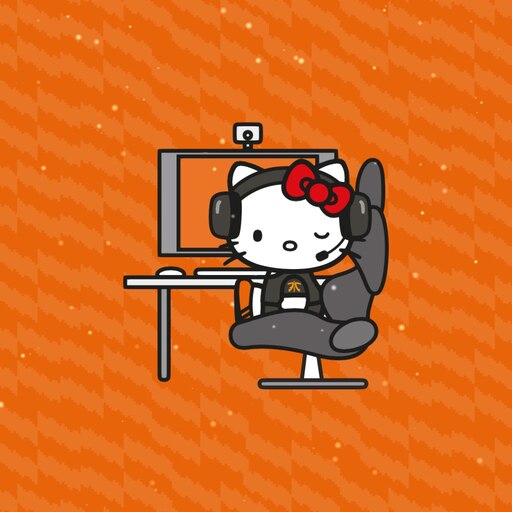 Hình nền về Hello Kitty orange background với nhiều tùy chọn