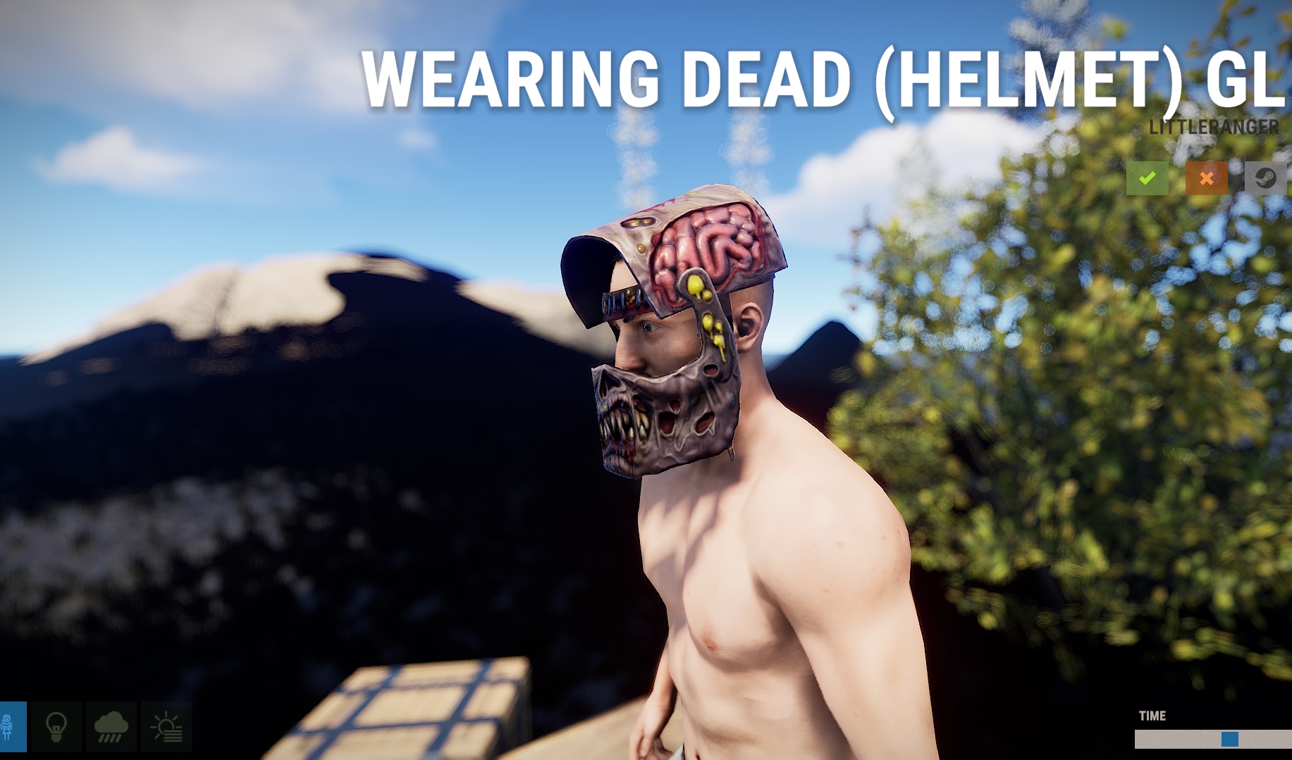Metal Zombie Helmet thumbnail 4