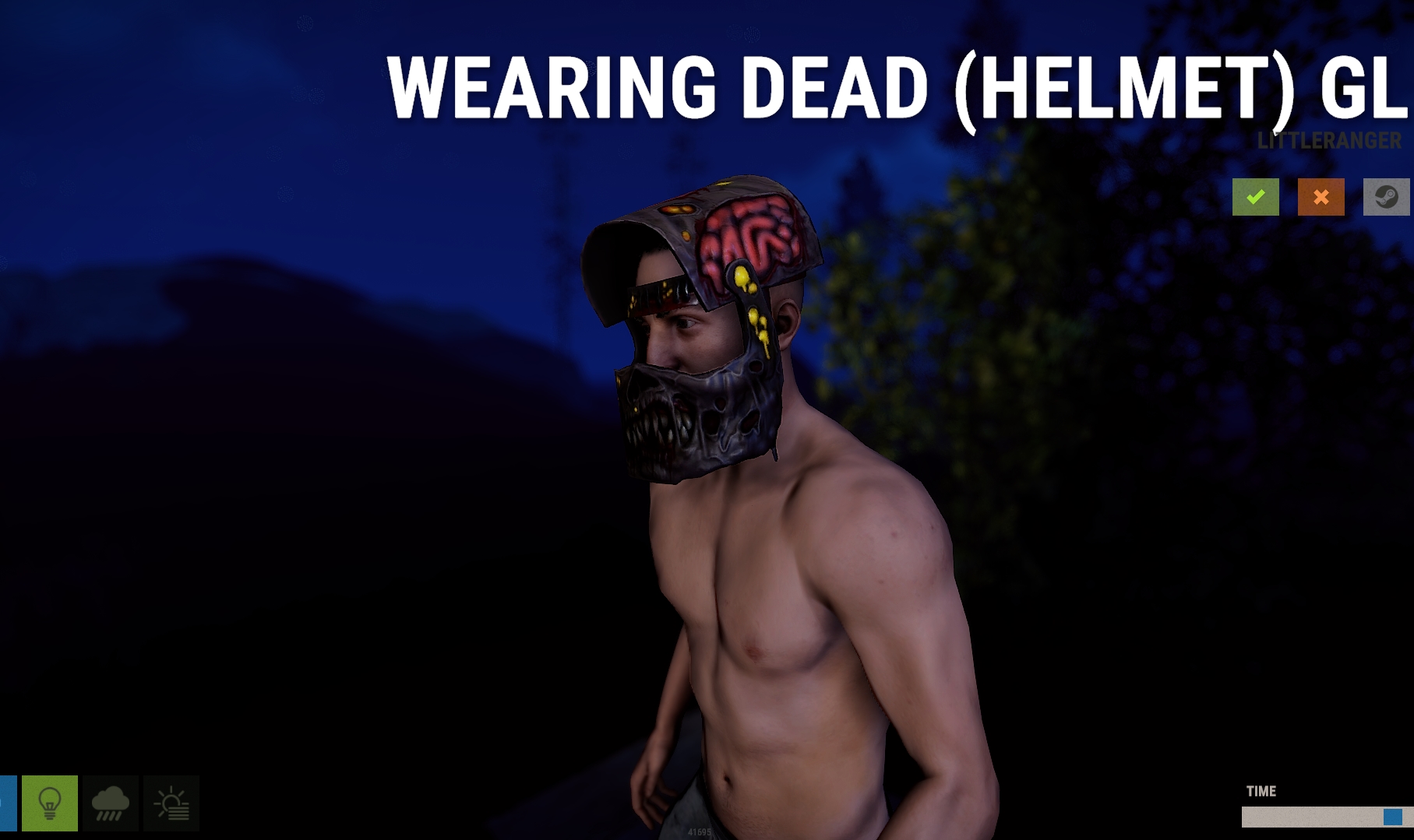 Metal Zombie Helmet thumbnail 3