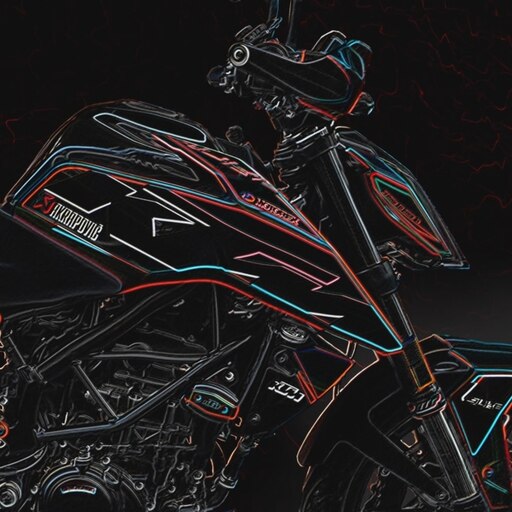 Steam Workshop::Neon KTM Duke 125 animated 60fps background