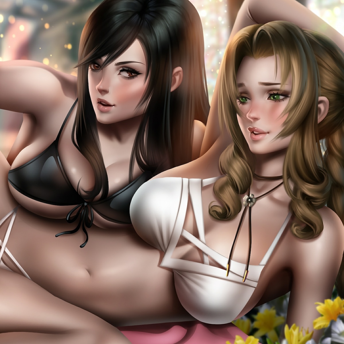Tifa Lockhart  & Aerith Gainsborough/ 18+ X-ray / Final Fantasy VII / NSFW & SFW
