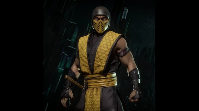 classic scorpion mortal kombat mask