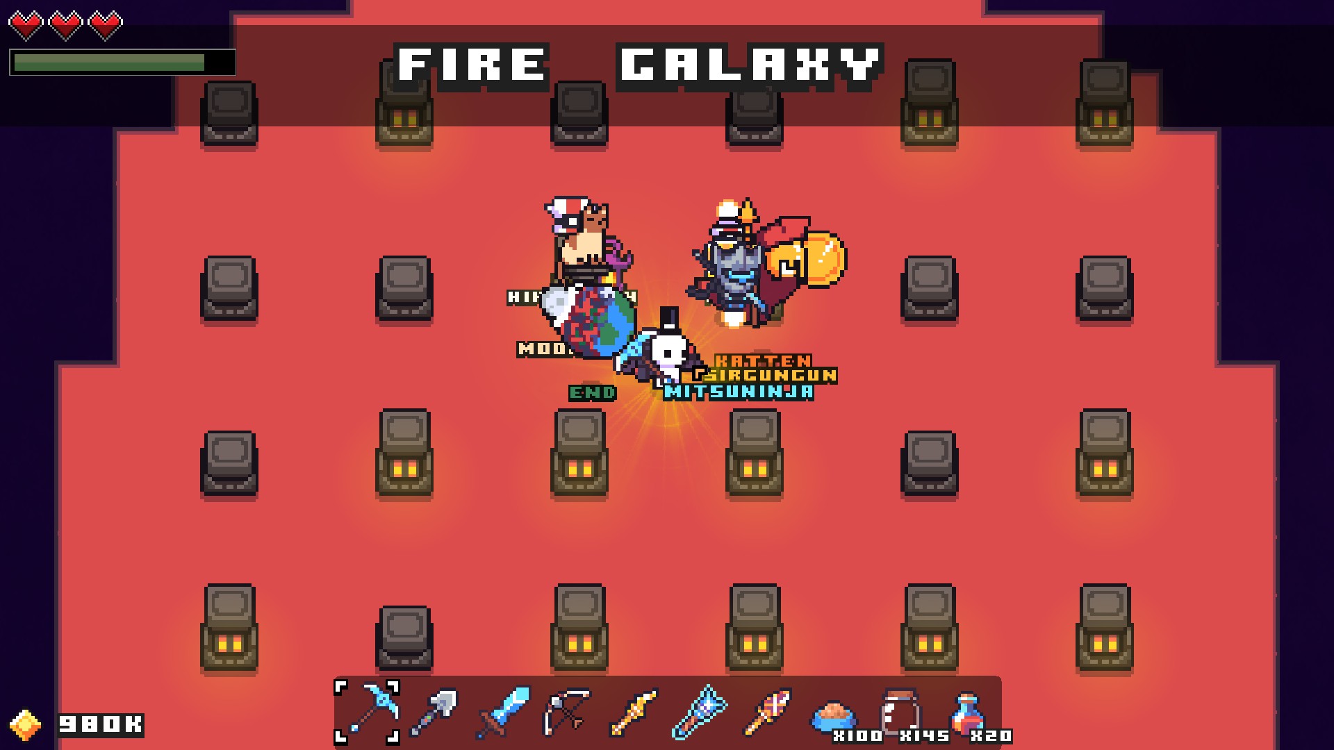 How to Solve the Forager Fire Galaxy