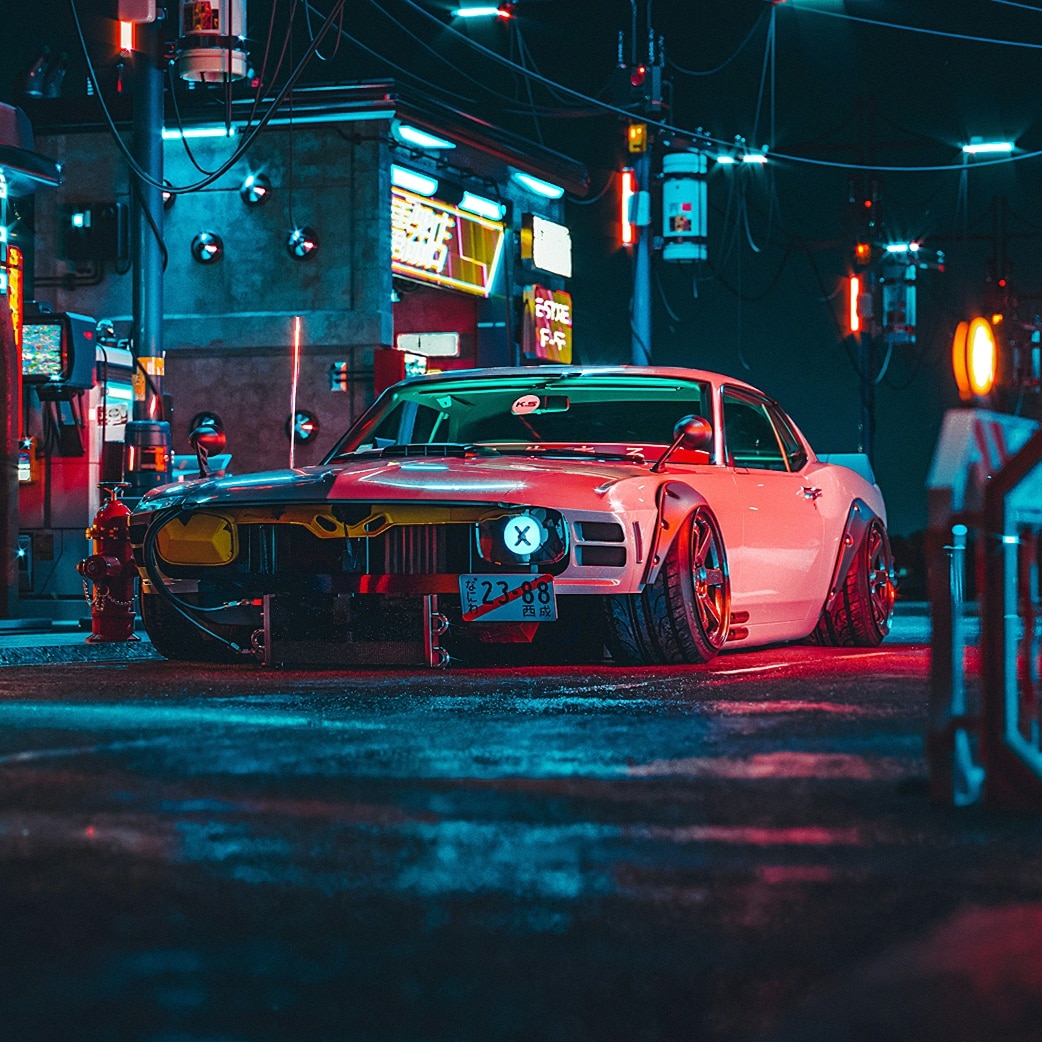 Tokio Car Broken Light