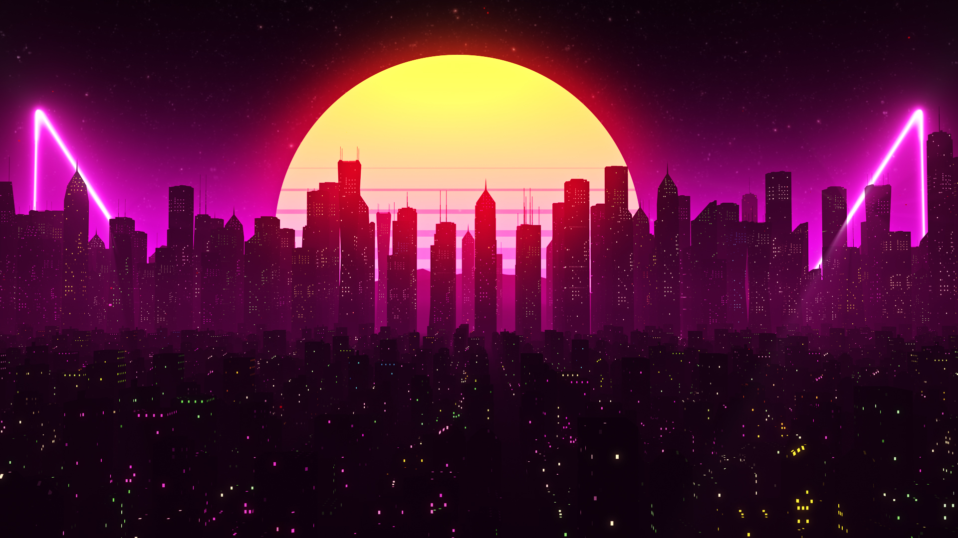 Steam Workshop Retrowave City Moon