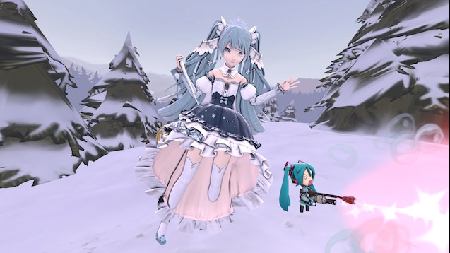 Steam Workshop Hatsune Miku Project Diva Future Tone Ps4 Snow Miku 17 18 19 Hairs Beta