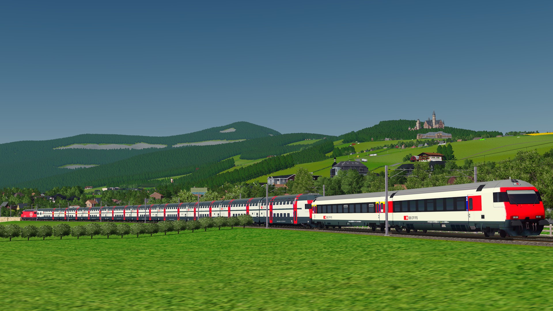 Steam Workshop::SBB Re 460 IR (IC2000 + EW IV 11 Cars)