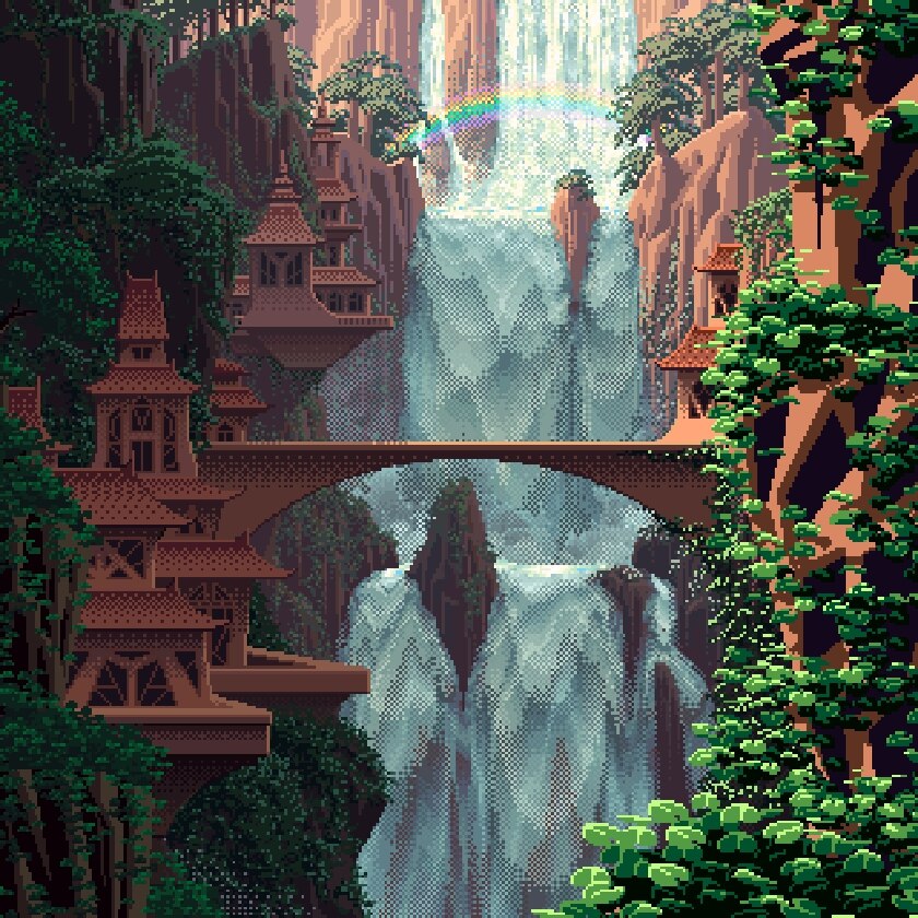 waterfall (8 bit)