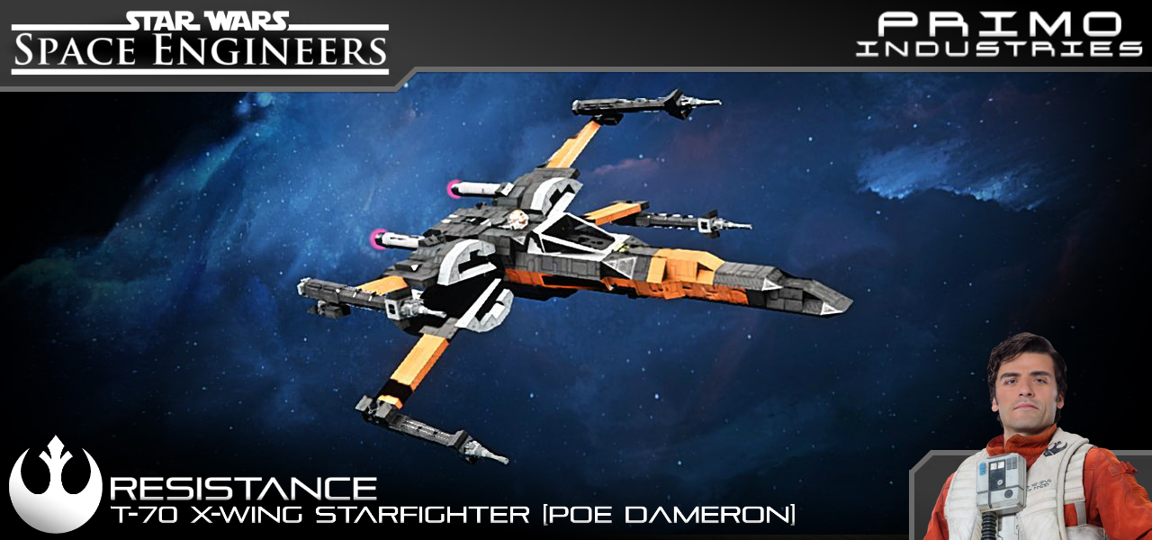Steam Workshop Resistance T 70 X Wing Starfighter Poe Dameron
