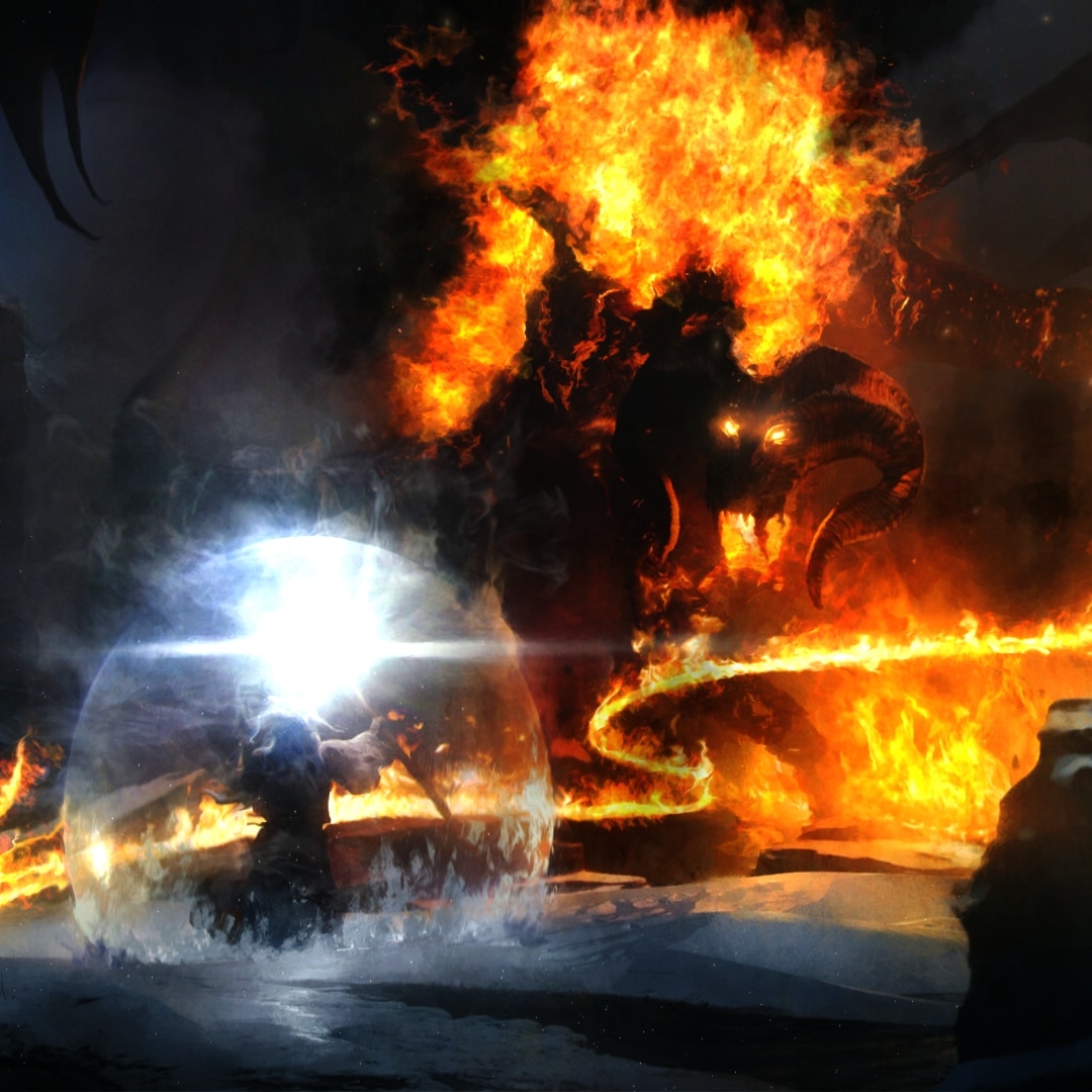 The Lord of the rings - Balrog fight - Animated