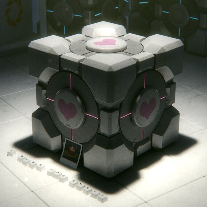 Portal Companion Cube 1080P