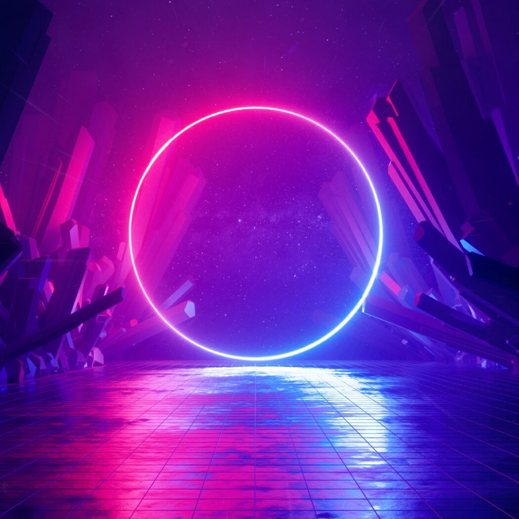 Abstract Ultraviolet 4K Scene