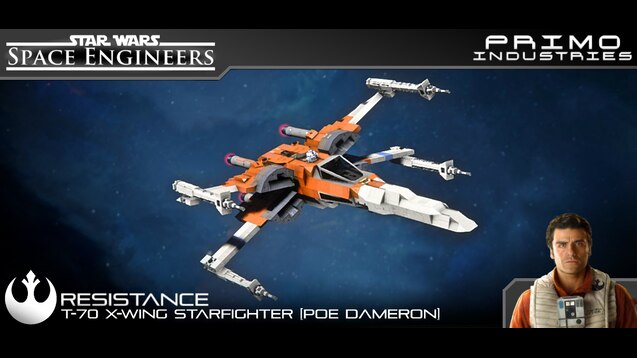 Steam Workshop Resistance T 70 X Wing Starfighter Poe Dameron Ros Ver