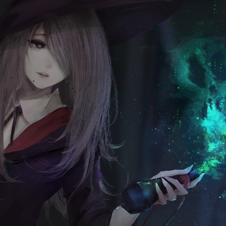 Relaxing-Anime-Dark-Witch